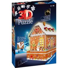 8 3D-pussel Ravensburger 3D Gingerbread House at Night 216 Bitar