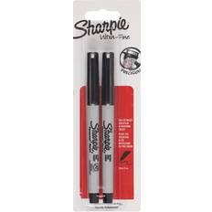 Ultra Fine Tip Permanent Markers Black 2 Pack