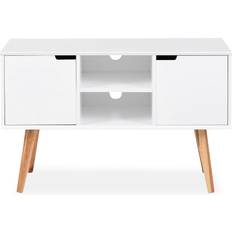 AC Design Furniture Mariela Natural/White TV Bench 96x61.5cm