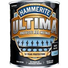 Hammerite Vit Målarfärg Hammerite Ultima Metallfärg White, Smooth White 0.25L