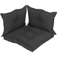Boligtekstiler vidaXL 47463 3-pack Stolehynde Sort (61x60cm)