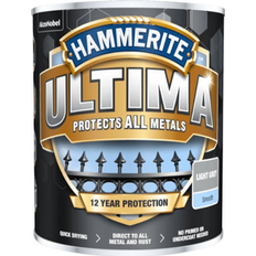 Grå - Utomhusfärger Målarfärg Hammerite Ultima Metallfärg Light Grey, Dark Grey 0.75L