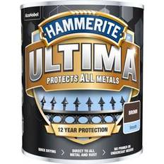 Hammerite Brown Paint Hammerite Ultima Metal Paint Brown 0.75L