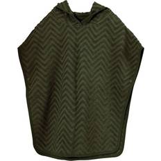 Grün Babyhandtücher Filibabba Zigzag Poncho Dark Green