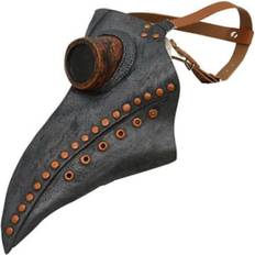 Plague Doctor Bird Mask Long Nose Beak Cosplay Retro Steampunk A Gray