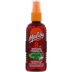 Water Resistant Self Tan Malibu Bronzing Tanning Oil with Argan SPF8 100ml