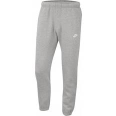 Sportswear Club Fleece Men's Pants - Dark Grey Heather/Matte Silver/White