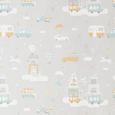 Majvillan Kindertapete Above the Clouds Soft Grey grigio