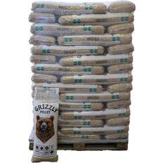 6 mm træpiller palle Grizzly Premium Træpiller 6 mm 900 kg pr. palle