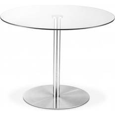 Transparent Dining Tables Julian Bowen Milan Dining Table 100cm