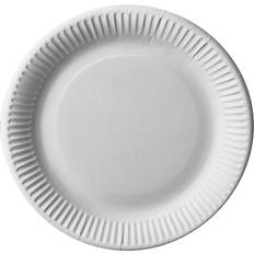 Kertakäyttölautaset Papstar Plates Pure White 25-pack