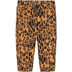 Mini rodini leopard Barnkläder Mini Rodini Leopard Fleece Trousers - Beige (2073010113)