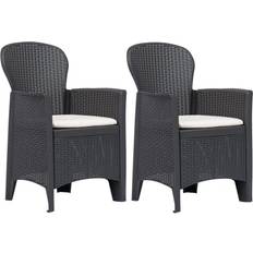 Bruna - Plaster Stolar vidaXL 45600 2-pack Trädgårdsmatstol