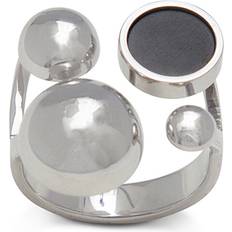 Sägen Smycken Sägen Solar Ring - Silver/Black