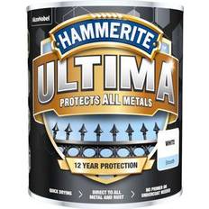 Hammerite Vit Målarfärg Hammerite Ultima Metallfärg Vit 0.75L