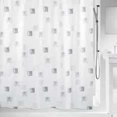 Argent Rideaux de Douche Spirella Rideau De Douche Polyester Milano 120 x 200 cm