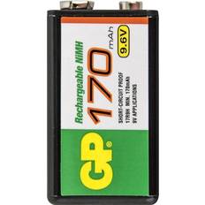 Gp nimh GP Batteries 6LR61 9 V lohkoparisto NiMH 170 mAh 9,6 V 1 kpl