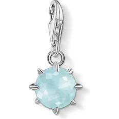 Thomas Sabo pendentif Charm pierre naissance mars bleu clair 1791-694-31 bleu clair/argenté/blanc