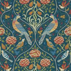 William Morris Vogel Tapete Seasons by May von & Co. Indigo blu