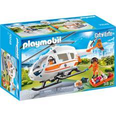 Playmobil helicopter Playmobil City Life Rescue Helicopter 70048