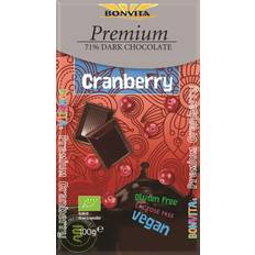 Laktosefrei Schokolade Bonvita Dark Chocolate Cranberry 100g