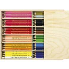 Fargeblyanter Big Winner Thick Coloured Pencils in a Wooden Case 96-pack