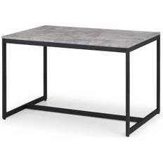 Steel Dining Tables Julian Bowen Staten Dining Table 80x120cm