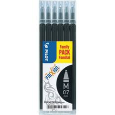 Pilot Frixion Ball Medium Tip 0.7mm Refill Black 6pcs