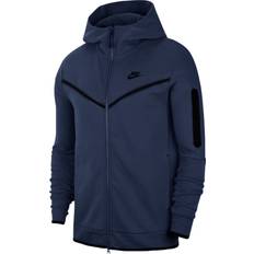 Nike tech fleece blå NIKE Sportswear Tech Fleece Full-Zip Hoodie Men - Midnight Navy/Black