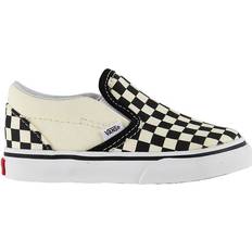 Vans Toddler Checkerboard Slip-On V - Black/White