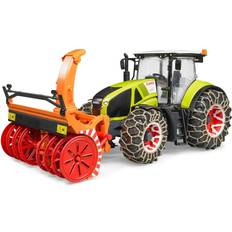 Tracteurs Bruder Tracteur Claas Axion 950 avec chaînes et souffleuse à neige 48 cm Vert