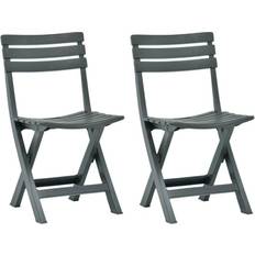Bruna - Plaster Stolar vidaXL 48789 2-pack Trädgårdsmatstol