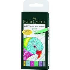 Faber-Castell Pitt Artists Pen Brush Pastel 6-pack