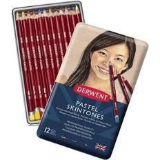 Coloured Pencils Derwent Pastel Pencil Skintones 12 Tin