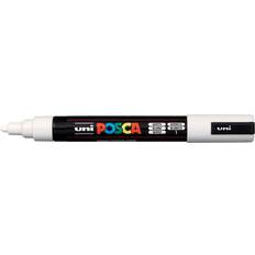 A base de agua Plumas Uni Posca PC-5M Medium Bullet White