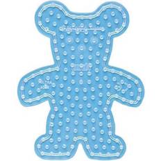 Teddybär Kreativität & Bastelspaß Hama Beads Maxi Pin Plate Transp Teddy Bear