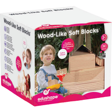 Skumgummi Klodser Edushape Wood Like Soft Blocks 30pcs