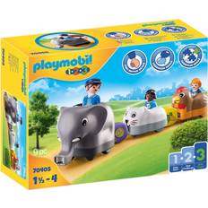 Elephant Play Set Playmobil 1.2.3 Animal Train 70405