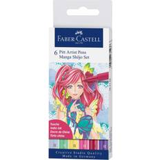 Faber-Castell Pitt Artist Pen Brush Manga Shojo 6-pack