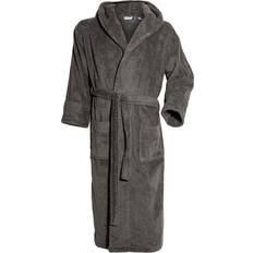 Kosta Linnewäfveri Bathrobe with Hood - Dark Grey