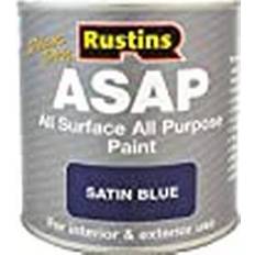 Rustins Blue Paint Rustins Quick Dry All Surface All Purpose Wood Paint Blue 0.5L