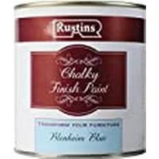 Rustins Quick Dry Chalky Finish Wood Paint Blenheim Blue 0.5L