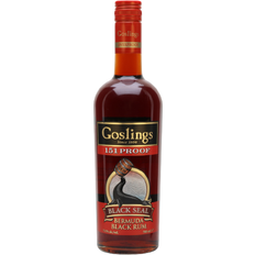 Goslings black rum Goslings Black Seal 151 Proof Rum 75.5% 70 cl