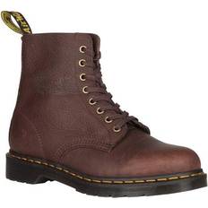 Leather Boots Dr. Martens 1460 Ambassador Soft Leather Lace Up Boots - Cask