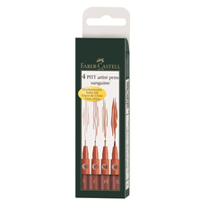 Faber-Castell Fineliners Faber-Castell Pitt Artist Pens Sanguine 4-pack