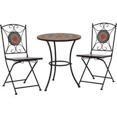 vidaXL 279691 Café-Set, 1 Tisch einschl. 2 Stühle