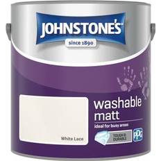 Johnstones Washable Wall Paint, Ceiling Paint White Lace 2.5L
