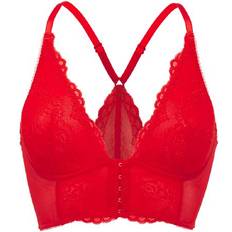 Gossard Superboost Lace Deep V Bralet - Chilli Red