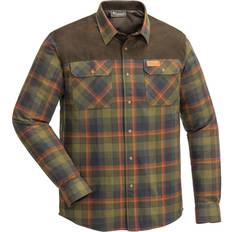 Douglas pinewood skjorte Pinewood Douglas Flannel Shirt - Hunting Olive/Terracotta