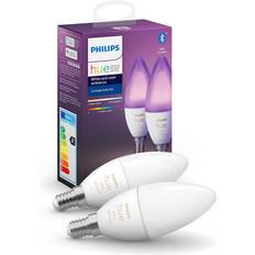 Lyskilder Philips Hue White And Color Ambiance LED Lamp 5.3W E14 2-pack